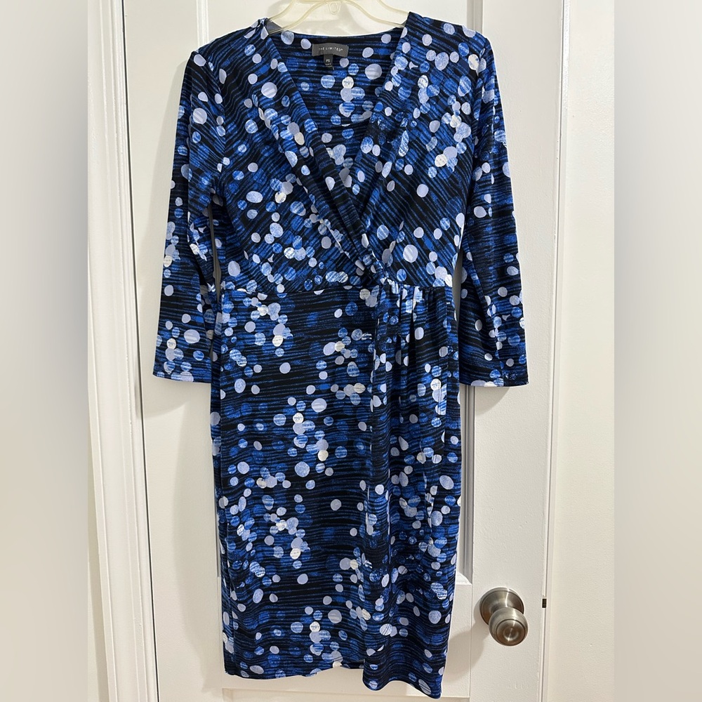 The Limited Faux Wrap Ruched Dress